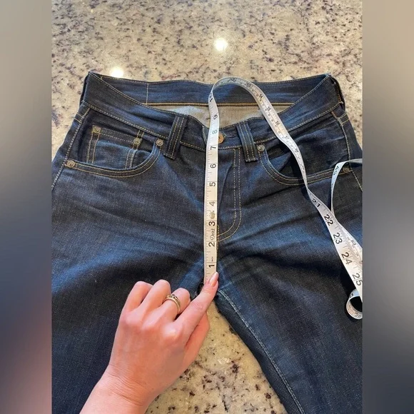 Levi's button fly Deep Indigo Straight leg Jeans - Picture 4 of 10